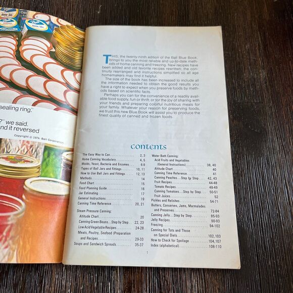 Ball Blue Book New Revised 29th Edition Guide to Canning Freezing - Picture 6 of 7